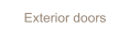 Exterior doors